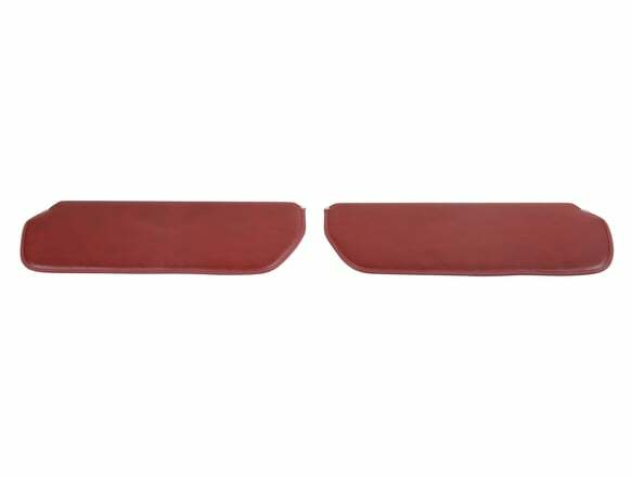 73-87 C/K Series Pickups Foamback Sunvisor Pair-Vinyl-Red 05-340