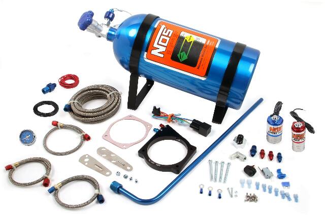 NOS plate wet nitrous system - GM -6AN 10 lb blue red 05163NOS
