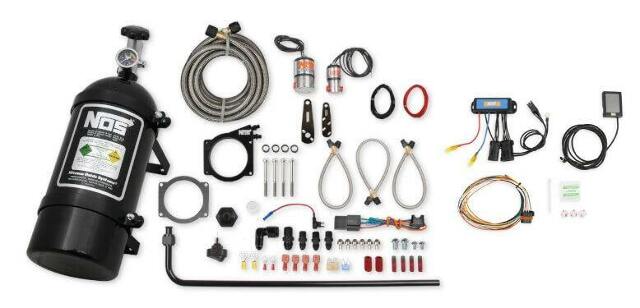 NOS plate wet nitrous system - GM - 05164BNOS -6AN 10 lb black EFI 2493