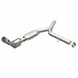 MagnaFlow direct-fit catalytic converter fits 2004-2008 Ford F-150 5.4L and 2006-2008 Lincoln Mark LT 5.4L passenger side stainless steel CARB compliant OBDII 49706