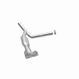 MagnaFlow direct-fit catalytic converter fits 2004-2008 Ford F-150 5.4L and 2006-2008 Lincoln Mark LT 5.4L passenger side stainless steel CARB compliant OBDII 49706