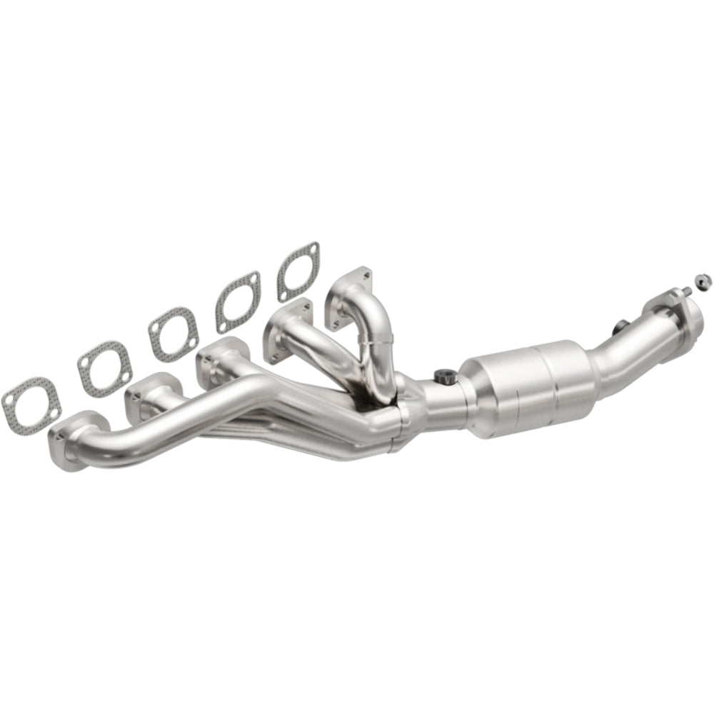MagnaFlow direct-fit catalytic converter for 2006-2010 BMW M5 5.0L passenger side stainless steel CARB compliant OBDII 49804