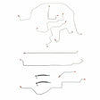 t 06-08 Dodge Ram 1500 Brake Line Kit 2WD Reg Cab/Short Bed RWABS Fine Lines