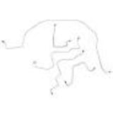 t 06-08 Dodge Ram 1500 Brake Line Kit 2WD Reg Cab/Short Bed RWABS Fine Lines