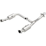 MagnaFlow direct-fit catalytic converter fits 2006-2010 Ford Explorer, 2007-2010 Ford Explorer Sport Trac, and additional vehicles and 2006-2009 Expl/Mtnr 4.6L stainless steel CARB