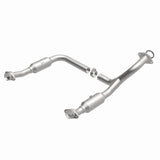 MagnaFlow direct-fit catalytic converter fits 2006-2010 Ford Explorer, 2007-2010 Ford Explorer Sport Trac, and additional vehicles and 2006-2009 Expl/Mtnr 4.6L stainless steel CARB
