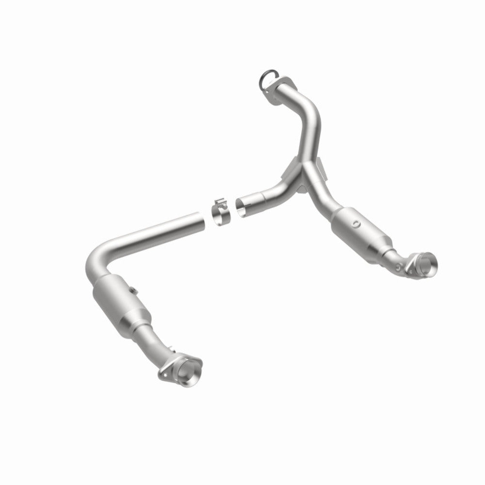 MagnaFlow direct-fit catalytic converter fits 2006-2010 Ford Explorer, 2007-2010 Ford Explorer Sport Trac, and additional vehicles and 2006-2009 Expl/Mtnr 4.6L stainless steel CARB