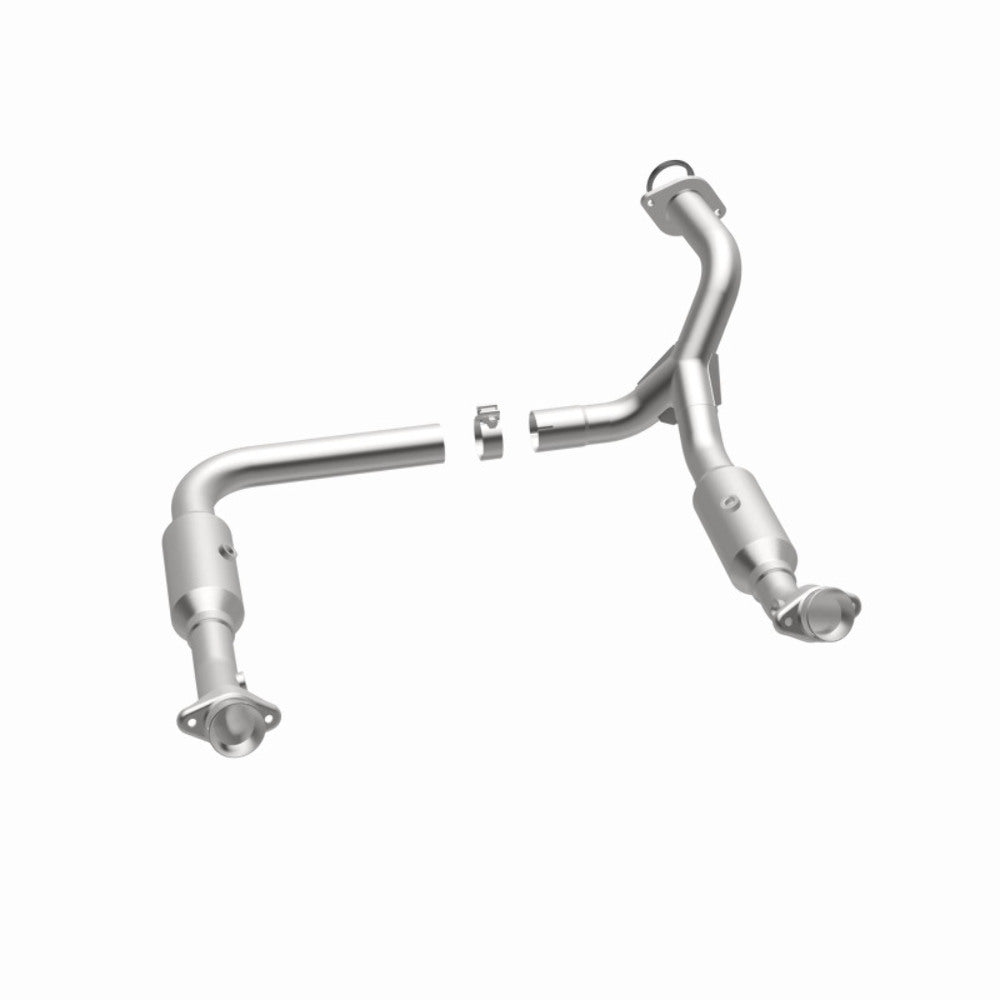 MagnaFlow direct-fit catalytic converter fits 2006-2010 Ford Explorer, 2007-2010 Ford Explorer Sport Trac, and additional vehicles and 2006-2009 Expl/Mtnr 4.6L stainless steel CARB