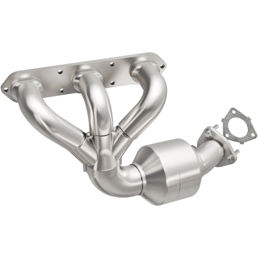 MagnaFlow direct-fit catalytic converter fits 2006-2009 Porsche Cayman passenger side passenger side stainless steel CARB compliant 49931