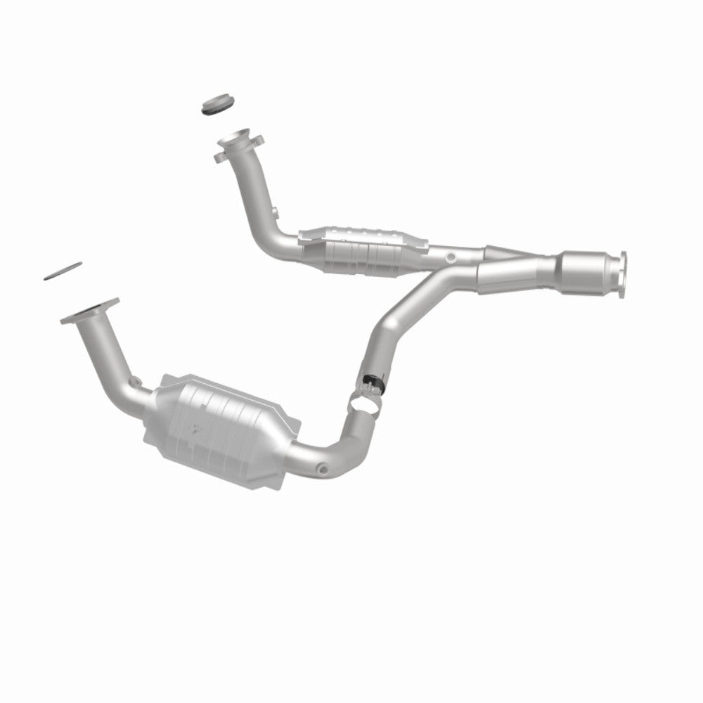 MagnaFlow direct-fit catalytic converter fits 2006-2009 Chevrolet Trailblazer, 2007-2009 GMC Envoy, and additional vehicles and 2006-2009 TB/Envoy 5.3/6.0 5.3 inch inlet/outlet sta