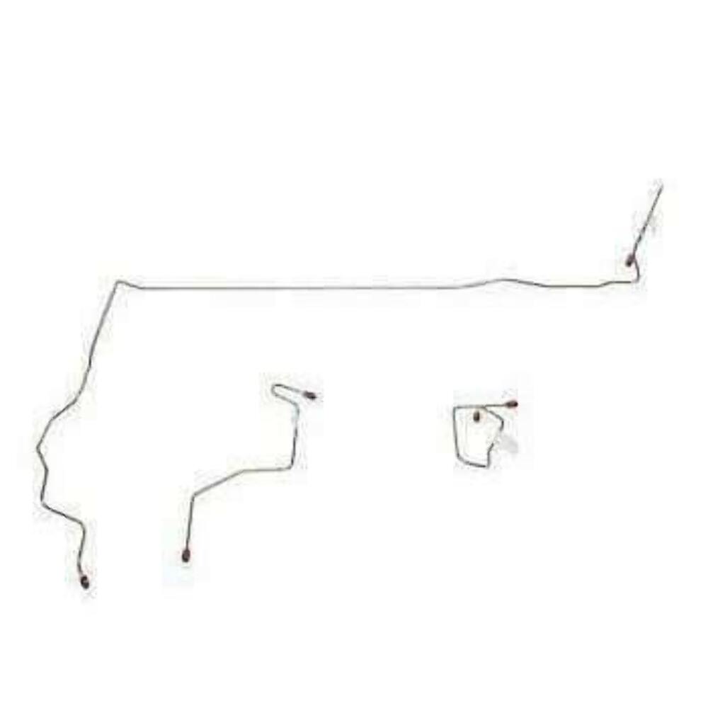 t 06-10 Hummer H3 Front Brake Line Kit Stainless Steel Fine Lines