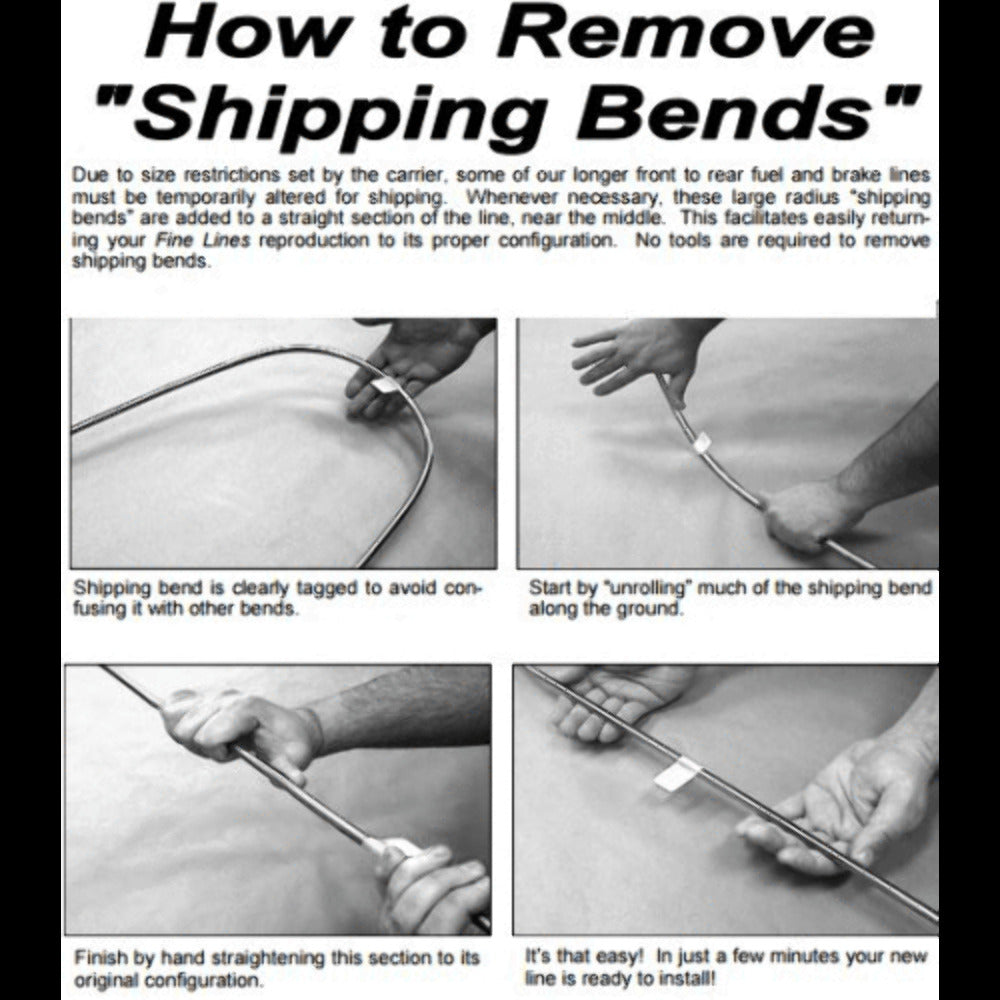 t 06-10 Hummer H3 Intermediate Brake Line Kit Fine Lines