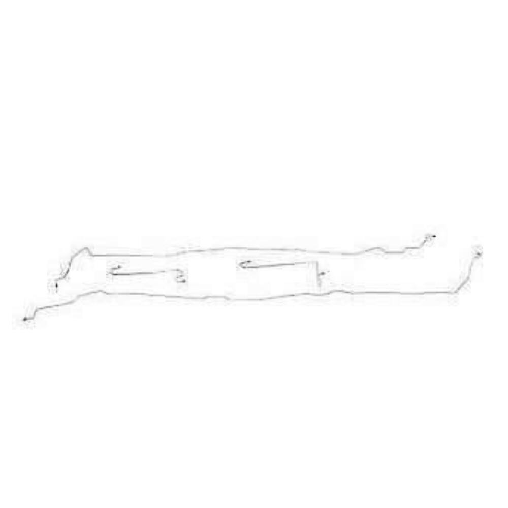 Intermediate Brake Line Kit for 2013 06-10 Hummer H3 stainless steel