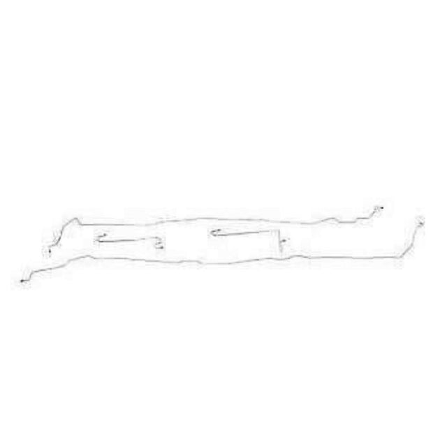 Intermediate Brake Line Kit for 2013 06-10 Hummer H3 stainless steel