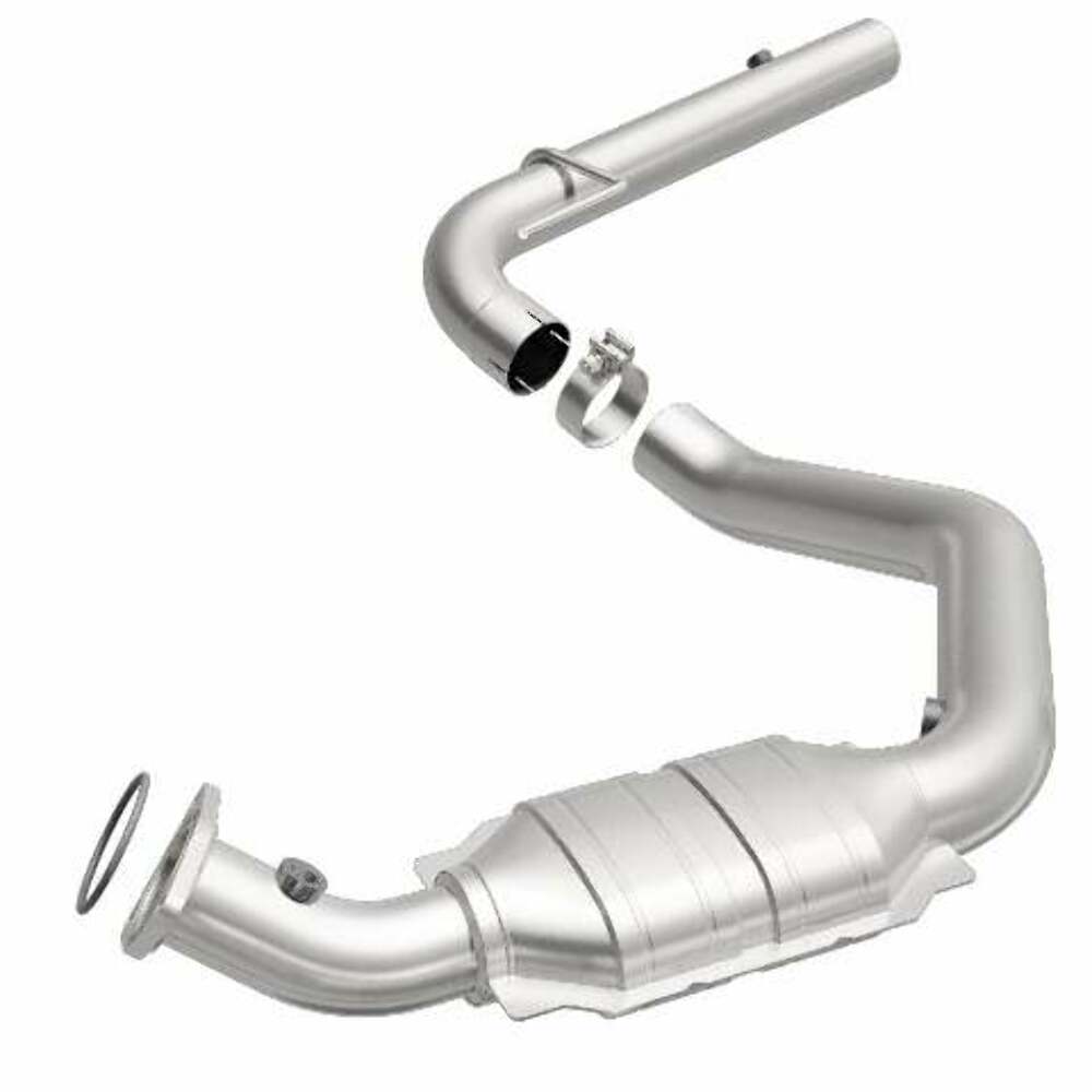 MagnaFlow direct-fit catalytic converter fits 2006-2010 Chevrolet Express 3500, 2006-2009 Chevrolet Express 2500, and additional vehicles and 2007-2008 Express 2500 4.8L driver sid