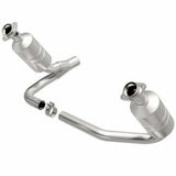 MagnaFlow direct-fit catalytic converter fits 2007-2009 Dodge Dakota and Mitsubishi Raider. Hardware is included to eliminate the hassle of working with corroded factory parts. Not