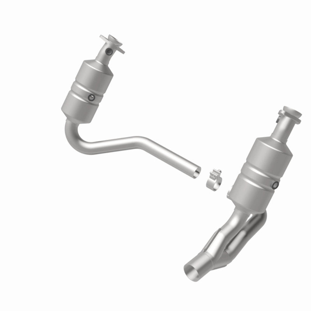 MagnaFlow direct-fit catalytic converter fits 2007-2009 Dodge Dakota and Mitsubishi Raider. Hardware is included to eliminate the hassle of working with corroded factory parts. Not