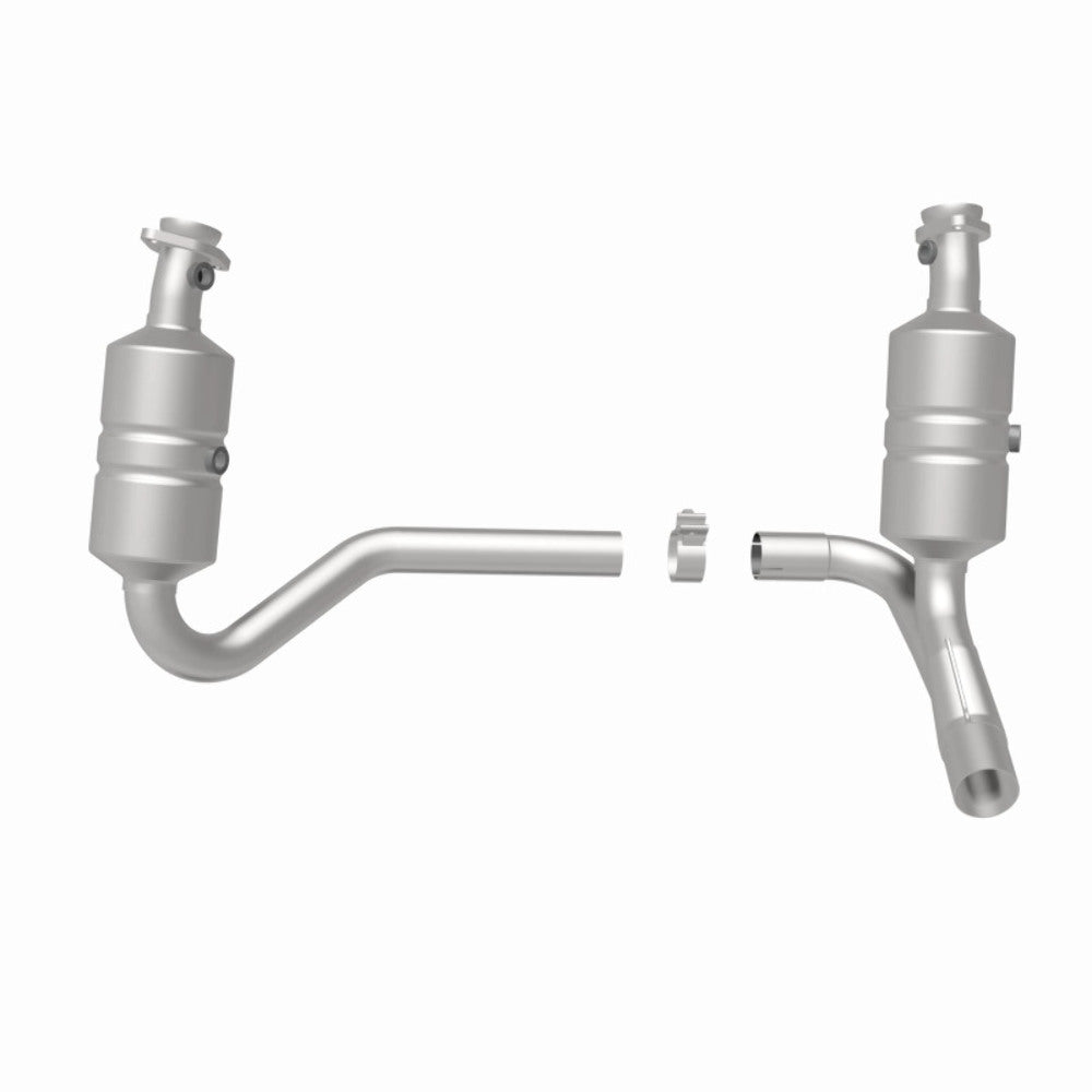 MagnaFlow direct-fit catalytic converter fits 2007-2009 Dodge Dakota and Mitsubishi Raider. Hardware is included to eliminate the hassle of working with corroded factory parts. Not