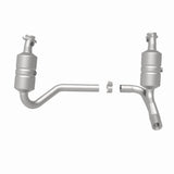 MagnaFlow direct-fit catalytic converter fits 2007-2009 Dodge Dakota and Mitsubishi Raider. Hardware is included to eliminate the hassle of working with corroded factory parts. Not