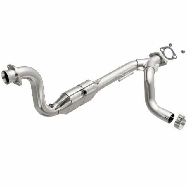 MagnaFlow direct-fit catalytic converter fits 2007-2009 Chrysler Aspen and Dodge Durango and 2007-2009 Durango 5.7 passenger side passenger side 5.7 inch inlet/outlet stainless ste