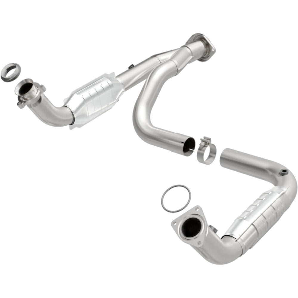 MagnaFlow direct-fit catalytic converter fits 2007-2009 Hum H2 6.0/6.2 stainless steel CARB compliant 49679