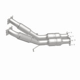 MagnaFlow direct-fit catalytic converter fits 2007-2009 Volvo S80 and 2008-2009 Volvo V70. Hardware is included to eliminate the hassle of working with corroded factory parts and 2