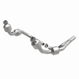 MagnaFlow direct-fit catalytic converter for 2007-2009 Jeep Wrangler 3.8 inch inlet/outlet stainless steel CARB compliant 49689