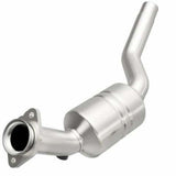 MagnaFlow direct-fit catalytic converter fits 2007-2009 Jaguar XK and Jaguar XKR, this and 2007-2009 XKR 4.2L driver side 4.2L driver side stainless steel CARB compliant OBDII 5195