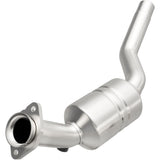 MagnaFlow direct-fit catalytic converter fits 2007-2009 Jaguar XK and Jaguar XKR, this and 2007-2009 XKR 4.2L driver side 4.2L driver side stainless steel CARB compliant OBDII 5195