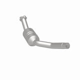 MagnaFlow direct-fit catalytic converter fits 2007-2009 Jaguar XK and Jaguar XKR, this and 2007-2009 XKR 4.2L driver side 4.2L driver side stainless steel CARB compliant OBDII 5195