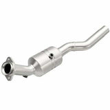 MagnaFlow direct-fit catalytic converter fits 2007-2009 Jaguar XK and Jaguar XKR, this and 2007-2009 XKR 4.2L passenger side 4.2L passenger side stainless steel CARB compliant OBDI