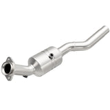 MagnaFlow direct-fit catalytic converter fits 2007-2009 Jaguar XK and Jaguar XKR, this and 2007-2009 XKR 4.2L passenger side 4.2L passenger side stainless steel CARB compliant OBDI