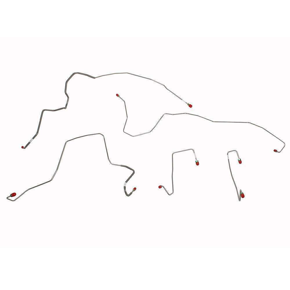 t 07-10 F-250/F-350 Super Duty, 4wd, Front Brake Line Set; S/S TKT0741SS Fine Lines