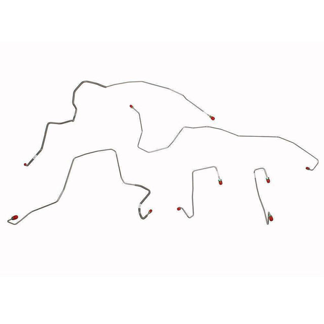 t 07-10 F-250/F-350 Super Duty, 4wd, Front Brake Line Set; S/S TKT0741SS Fine Lines