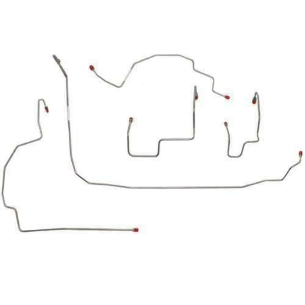 t 07-18 Jeep Wrangler JK Front Brake Line Kit Stainless Steel WKT0701SS Fine Lines