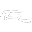 t 07-12 Chevrolet Silverado 2500HD/3500HD w/o code JL4 Front Brake Line Kit Stainless Steel Fine Lines