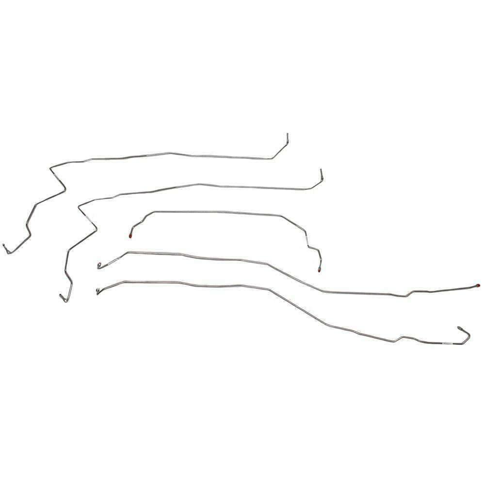 t 07-12 Chevrolet Silverado 2500HD/3500HD w/o code JL4 Front Brake Line Kit Stainless Steel Fine Lines