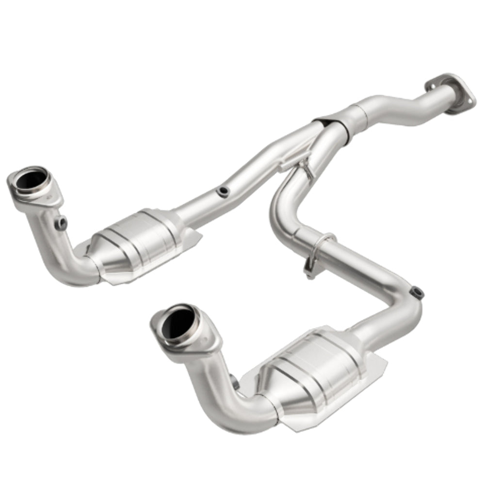 MagnaFlow direct-fit catalytic converter fits 2005-2007 Jeep Liberty 3.7L and 07 Jeep Liberty 3.7L stainless steel Federal EPA compliant OBDII 23957