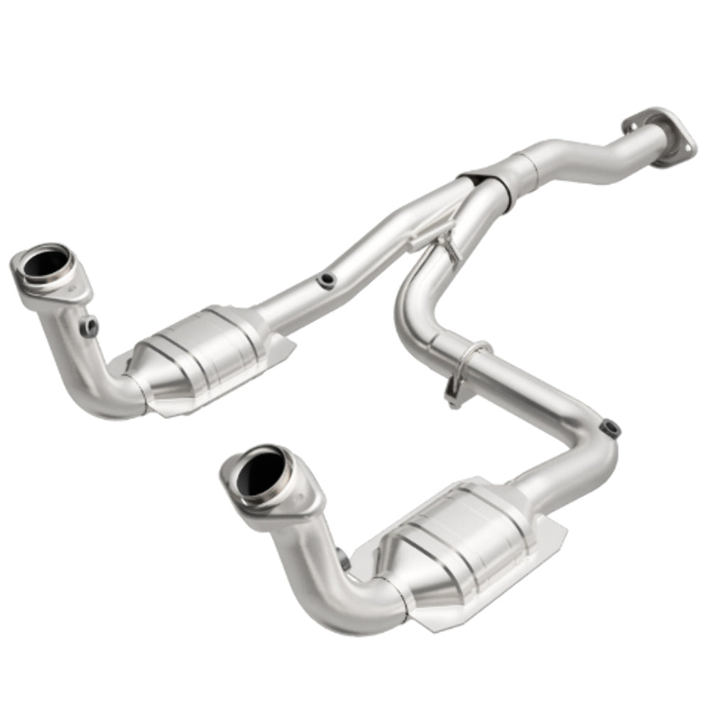 MagnaFlow direct-fit catalytic converter fits 2005-2007 Jeep Liberty 3.7L and 07 Jeep Liberty 3.7L stainless steel Federal EPA compliant OBDII 23957