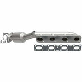 MagnaFlow direct-fit catalytic converter fits 2004-2015 Nissan Titan, 2005-2015 Nissan Armada, and more, this and 07 Titan 5.6L driver side manif 5.6L driver side stainless steel C