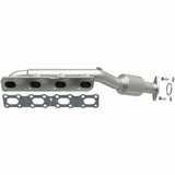 MagnaFlow direct-fit catalytic converter fits 2004-2015 Nissan Titan, 2005-2015 Nissan Armada, and more, this and 07 Titan 5.6L passenger side manif 5.6L passenger side stainless s