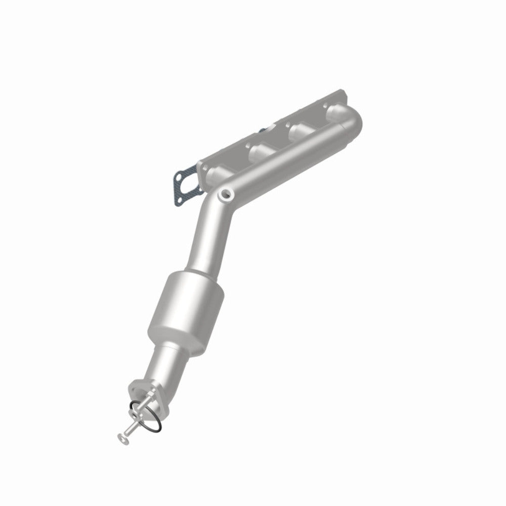 MagnaFlow direct-fit catalytic converter fits 2004-2015 Nissan Titan, 2005-2015 Nissan Armada, and more, this and 07 Titan 5.6L passenger side manif 5.6L passenger side stainless s