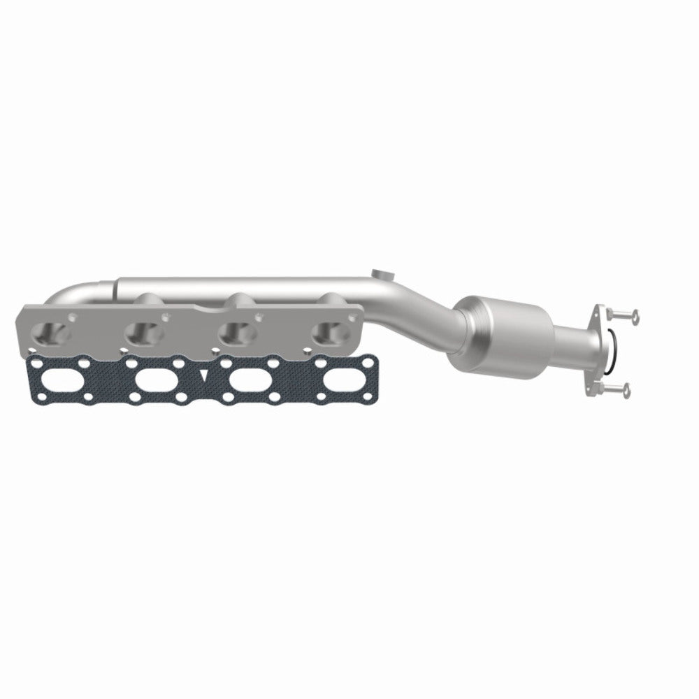 MagnaFlow direct-fit catalytic converter fits 2004-2015 Nissan Titan, 2005-2015 Nissan Armada, and more, this and 07 Titan 5.6L passenger side manif 5.6L passenger side stainless s