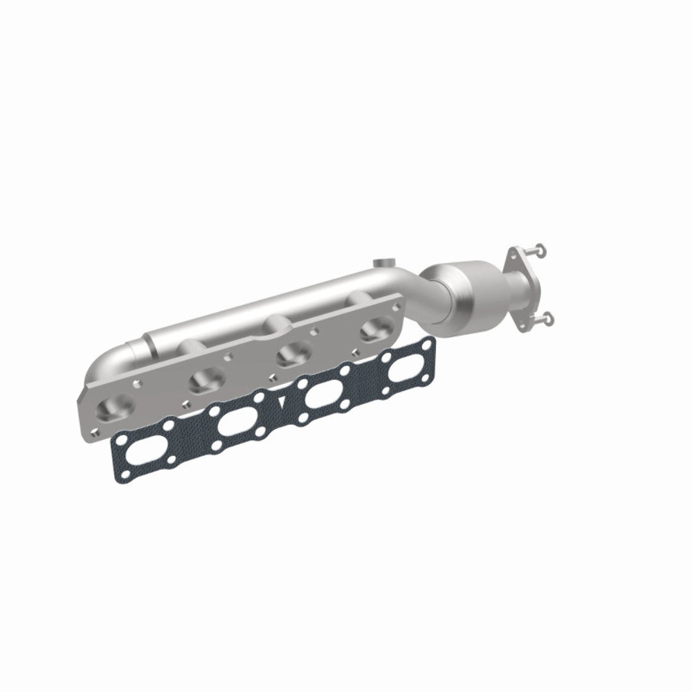 MagnaFlow direct-fit catalytic converter fits 2004-2015 Nissan Titan, 2005-2015 Nissan Armada, and more, this and 07 Titan 5.6L passenger side manif 5.6L passenger side stainless s