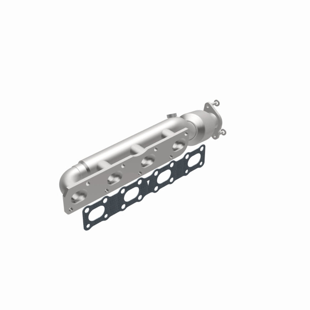 MagnaFlow direct-fit catalytic converter fits 2004-2015 Nissan Titan, 2005-2015 Nissan Armada, and more, this and 07 Titan 5.6L passenger side manif 5.6L passenger side stainless s