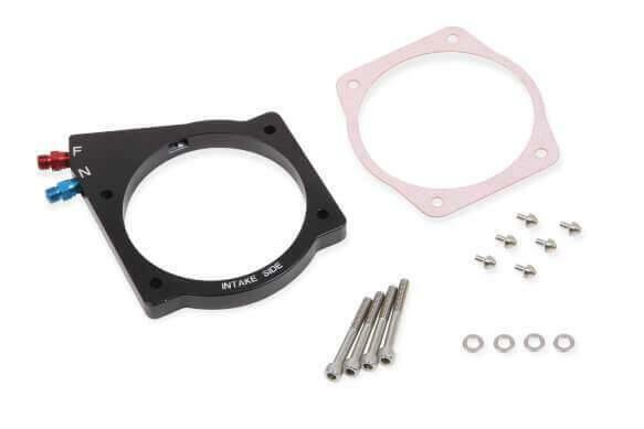 NOS sniper GM 102mm FAST 105mm MSD 4-bolt plate wet nitrous system -4AN 10 lb stainless steel black 07162NOS