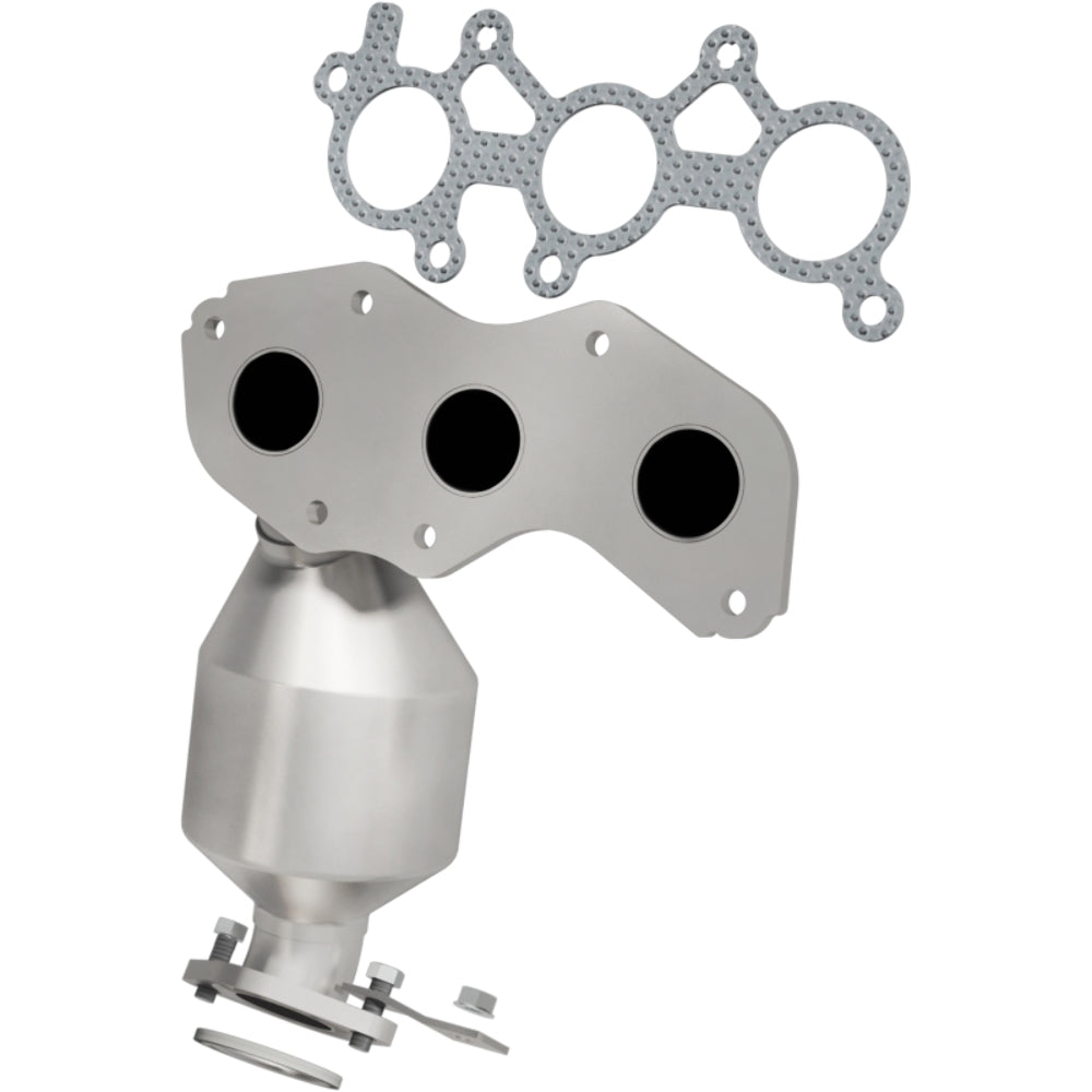 MagnaFlow direct-fit catalytic converter fits 2008-2013 Toyota Highlander and 2007-2011 Toyota Sienna, this and 2008-2009 Toy Toyota Highlander 3.5L stainless steel CARB compliant 