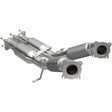 MagnaFlow direct-fit catalytic converter fits 2010-2014 Volvo XC60 and 2008-2009 Volvo XC70. Hardware is included to eliminate the hassle of working with corroded factory parts and
