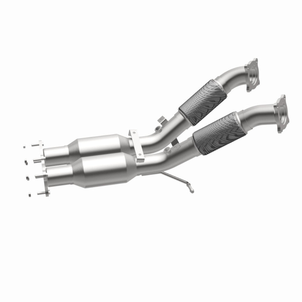MagnaFlow direct-fit catalytic converter fits 2010-2014 Volvo XC60 and 2008-2009 Volvo XC70. Hardware is included to eliminate the hassle of working with corroded factory parts and