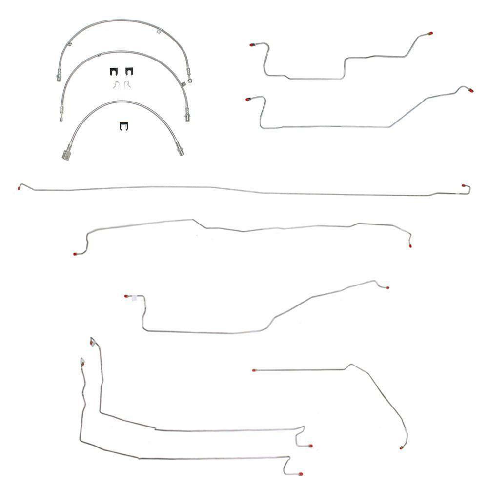 t 08-14 Toyota Tundra Brake Line & Hose Kit 4wd Crew Cab/Short Bed Fine Lines